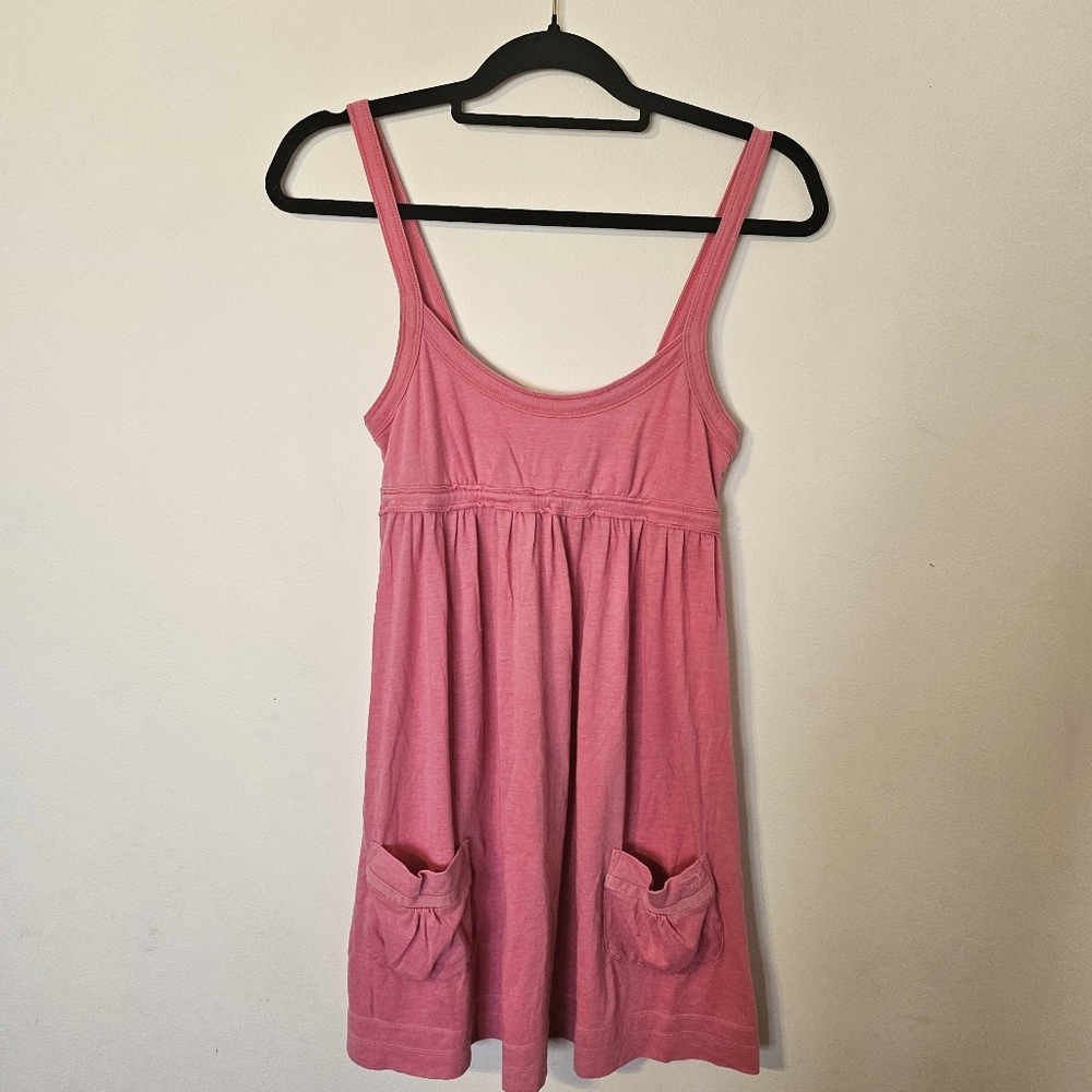 Victorias Secret Pink Baby Doll Beach Mini Dress Swim Coverup With Pockets 2007